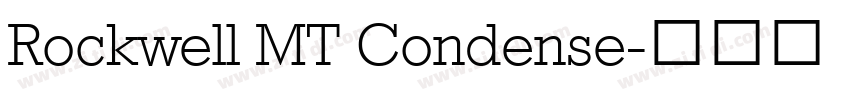Rockwell MT Condense字体转换